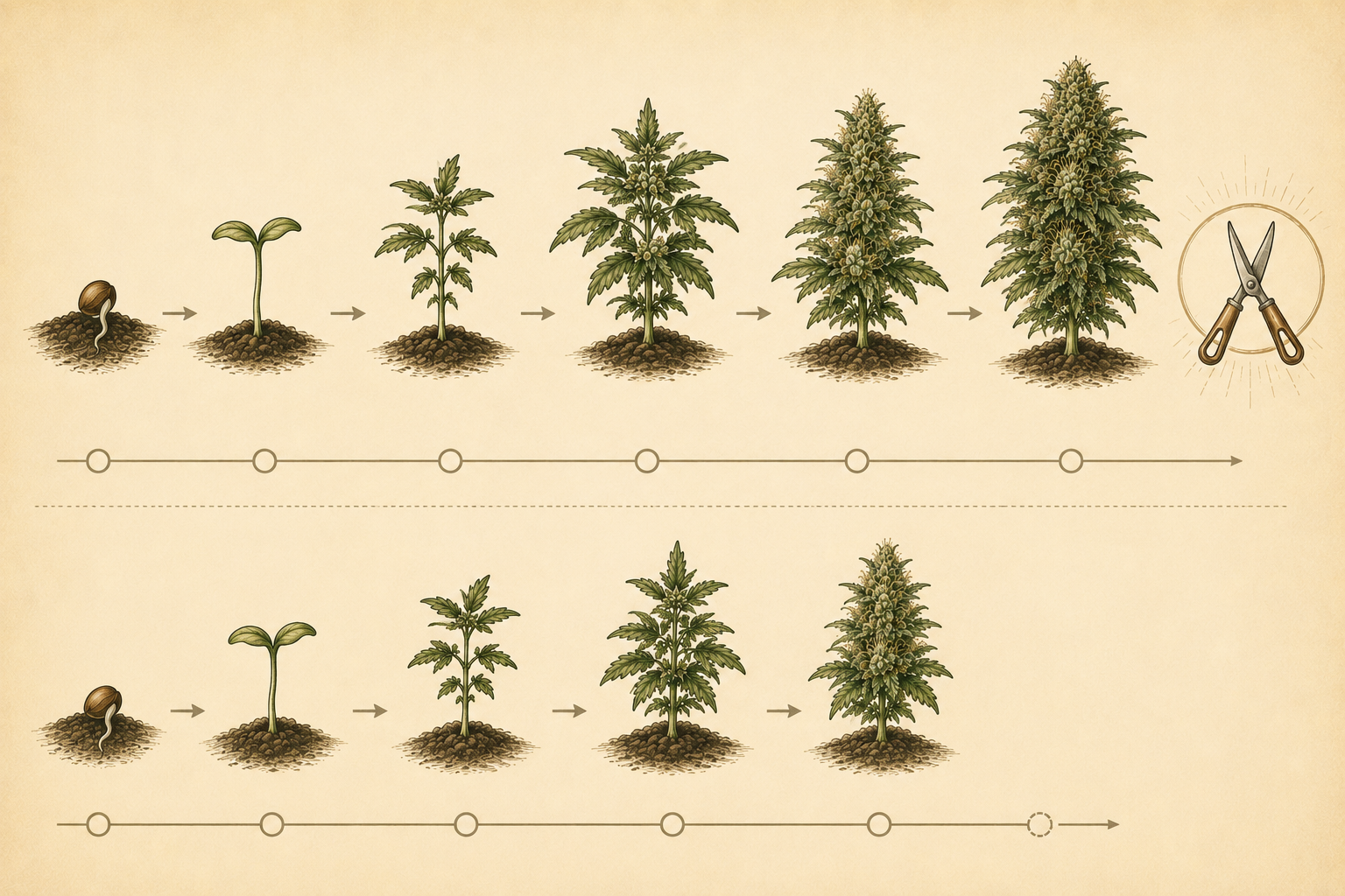 Fast-Version feminisierte Cannabispflanze — Photoperiode-Genetik mit verkürzter Blütezeit von Pyramid Seeds