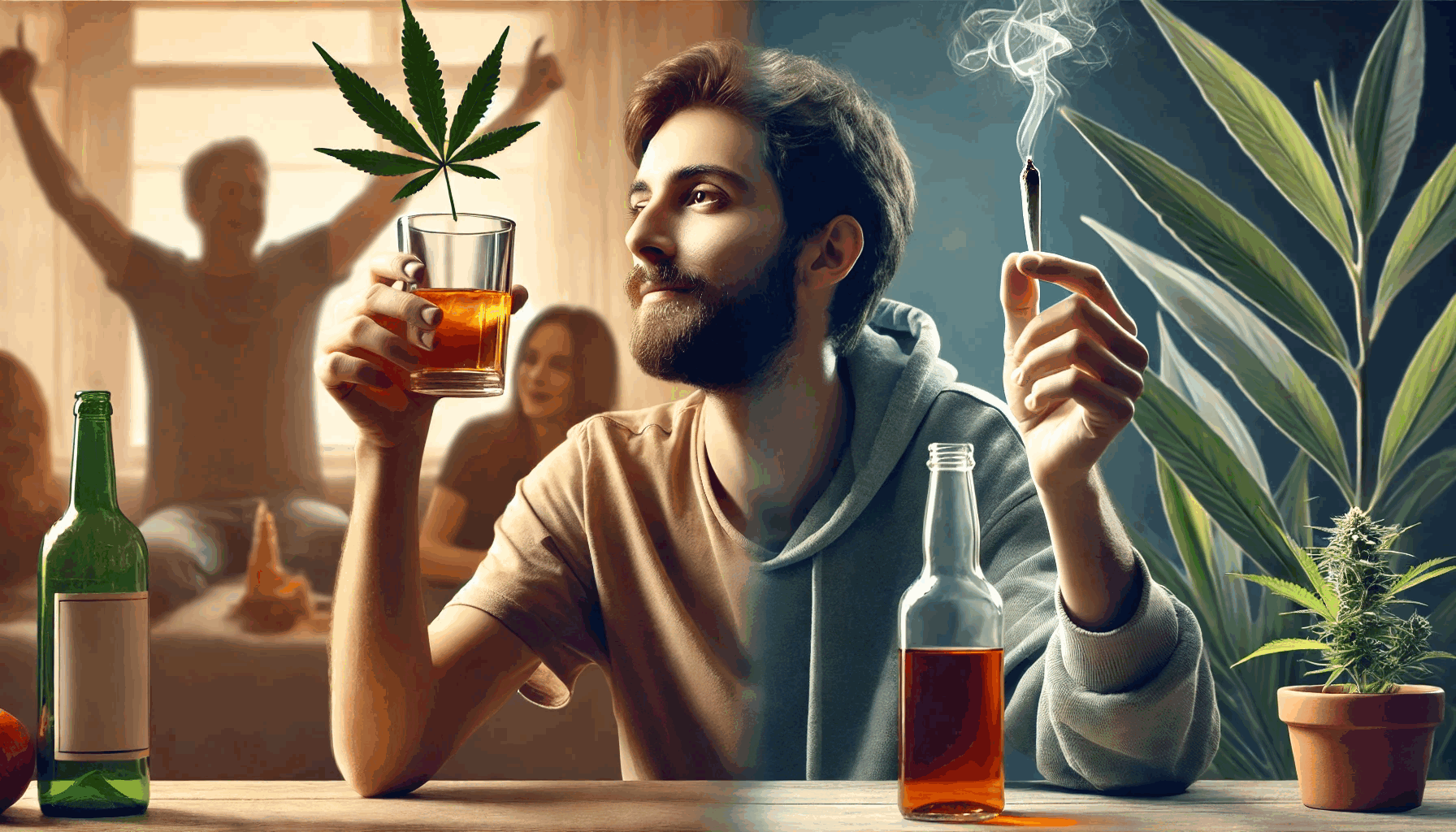 Poll: Majority of Marijuana Users Cut Back on Alcohol Consumption